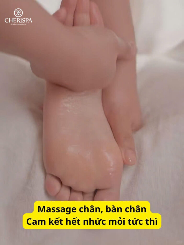 Massage chân thư giãn tại Chérispa - Massage lành mạnh Quảng Ngãi chất lượng