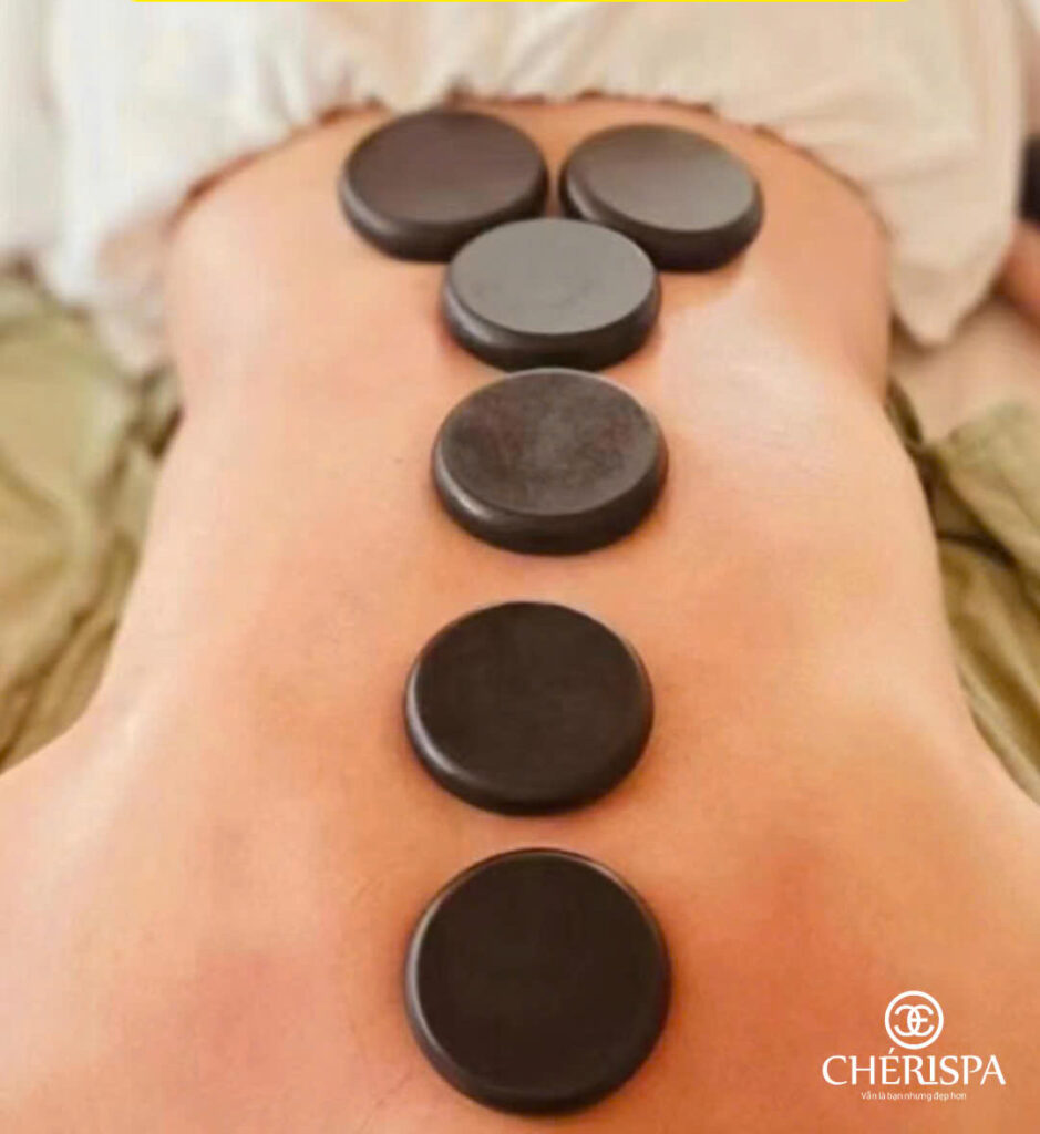 Massage đá nóng thư giãn chuyên sâu tại Chérispa - Massage đá nóng Quảng Ngãi chất lượng