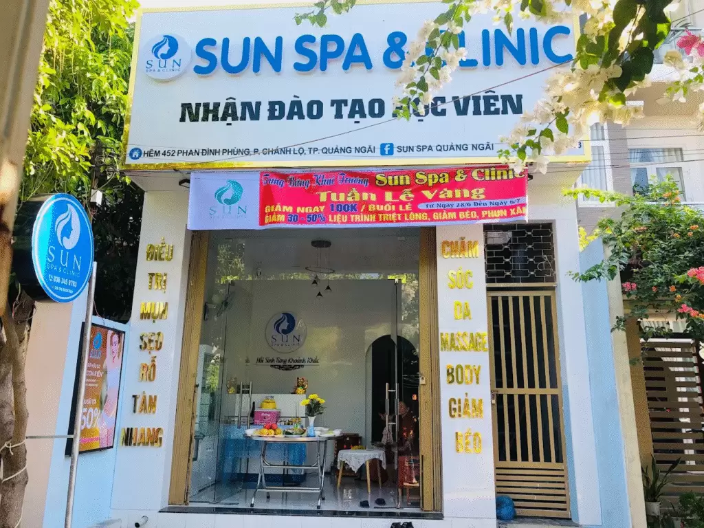 Sun Spa - Massage lưng Quảng Ngãi chất lượng