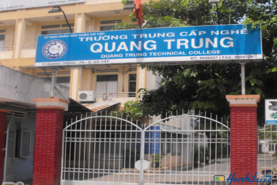 Trường Trung Cấp Nghề Quang Trung - Trung tâm đào tạo lái xe uy tín ở TPHCM