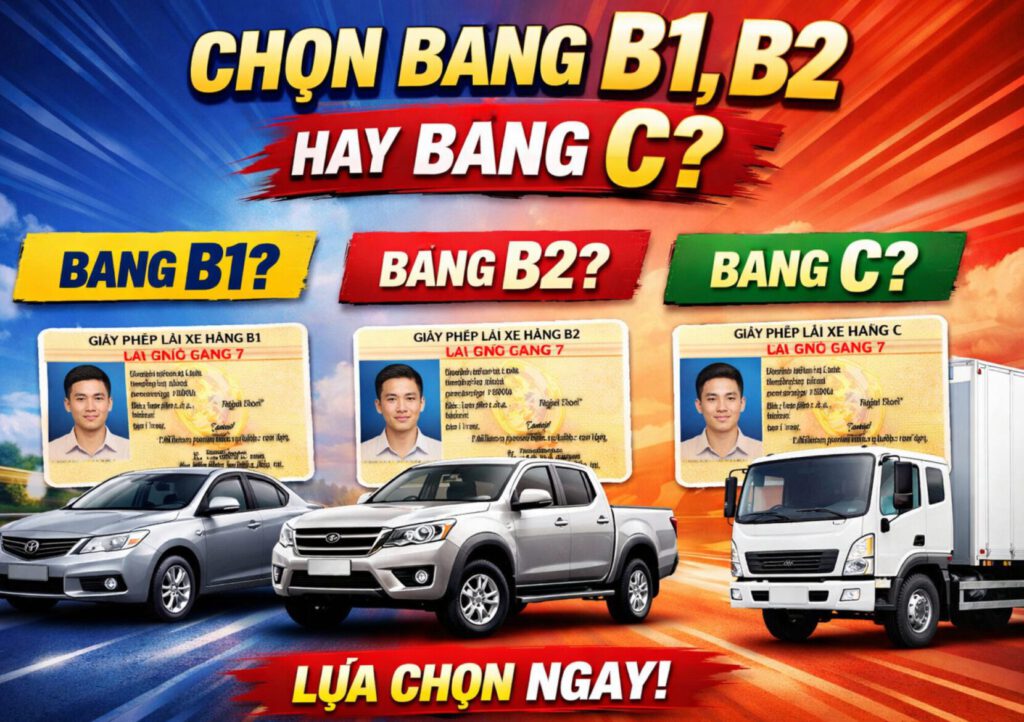 Chọn Bằng Lái Nào-Bằng Lái Xe Hơi